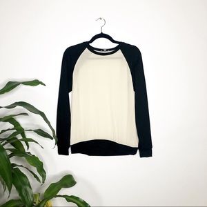 Babaton┃Long Sleeve Silk and Rayon Sweater